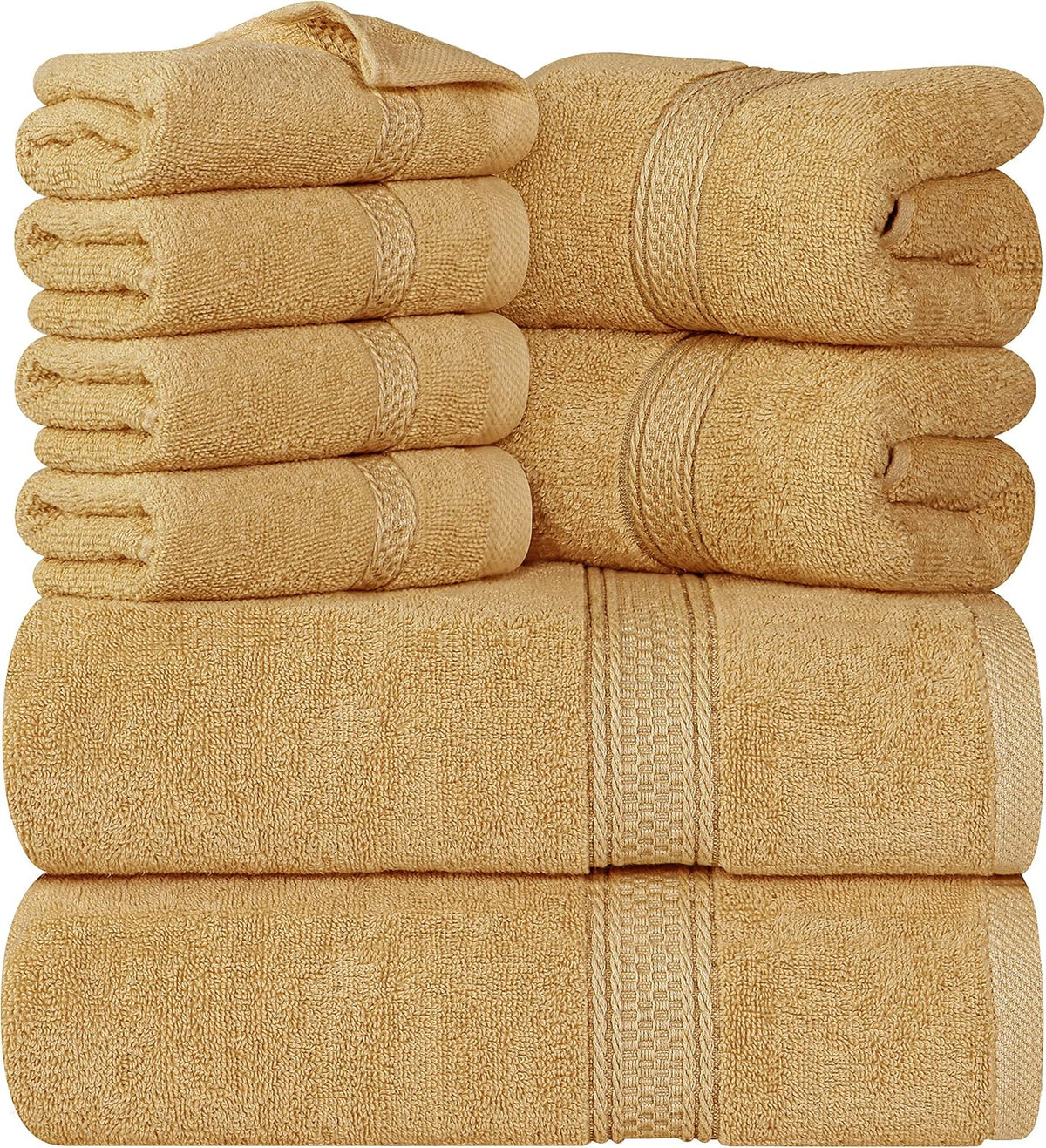8-Piece 100% Cotton Towel Set
