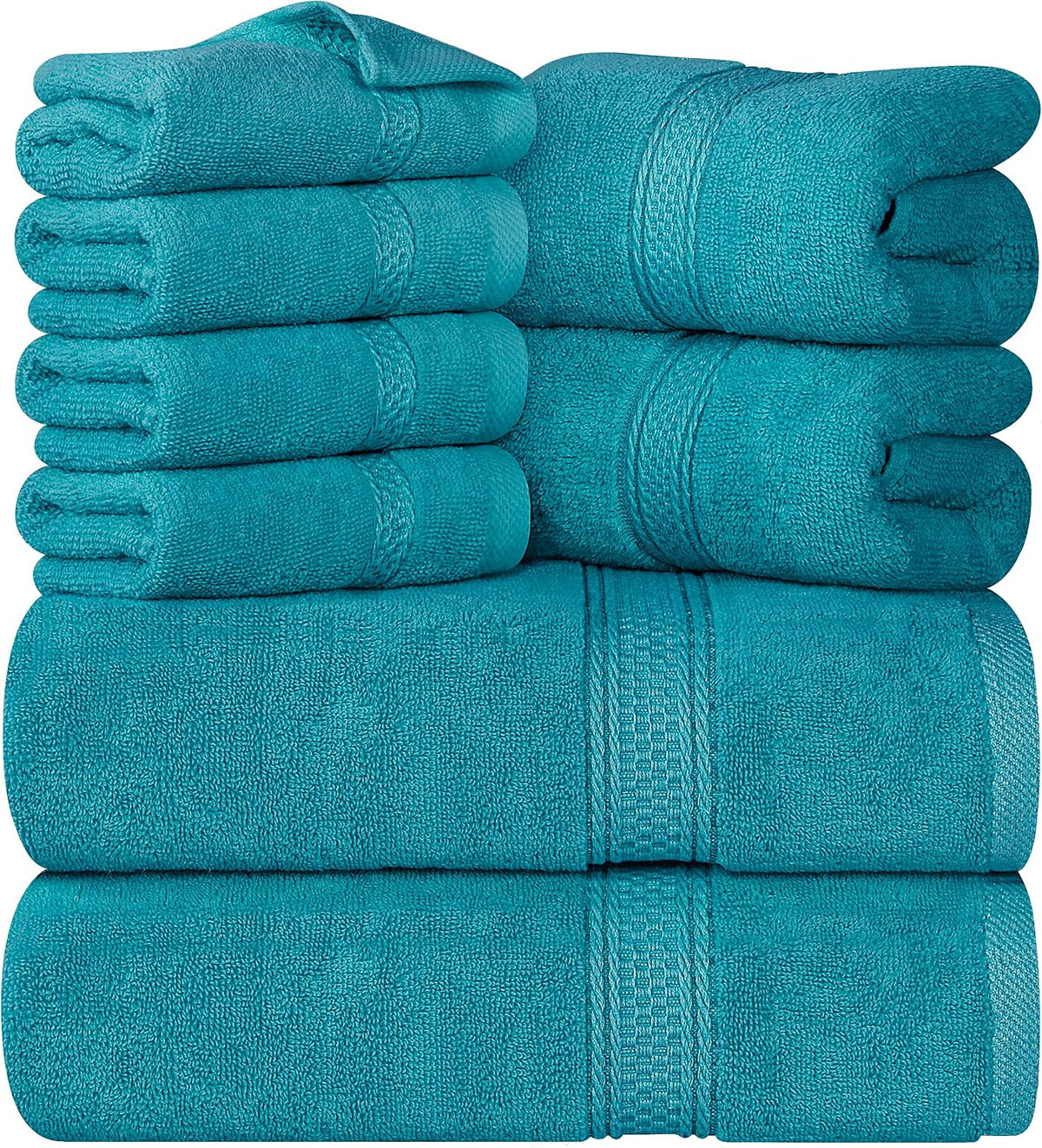8-Piece 100% Cotton Towel Set