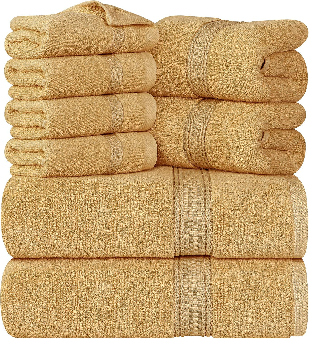 8-Piece 100% Cotton Towel Set