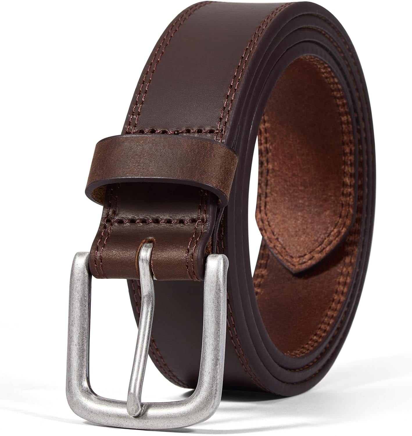 VATAN Men's Handmade Full-Grain Leather Belt – 35mm in A-Black