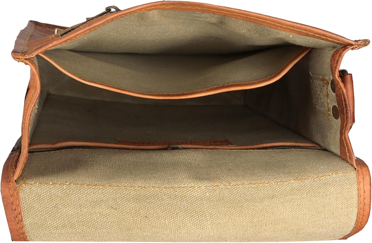 KomalC Full-Grain Leather 11-Inch Messenger Bag