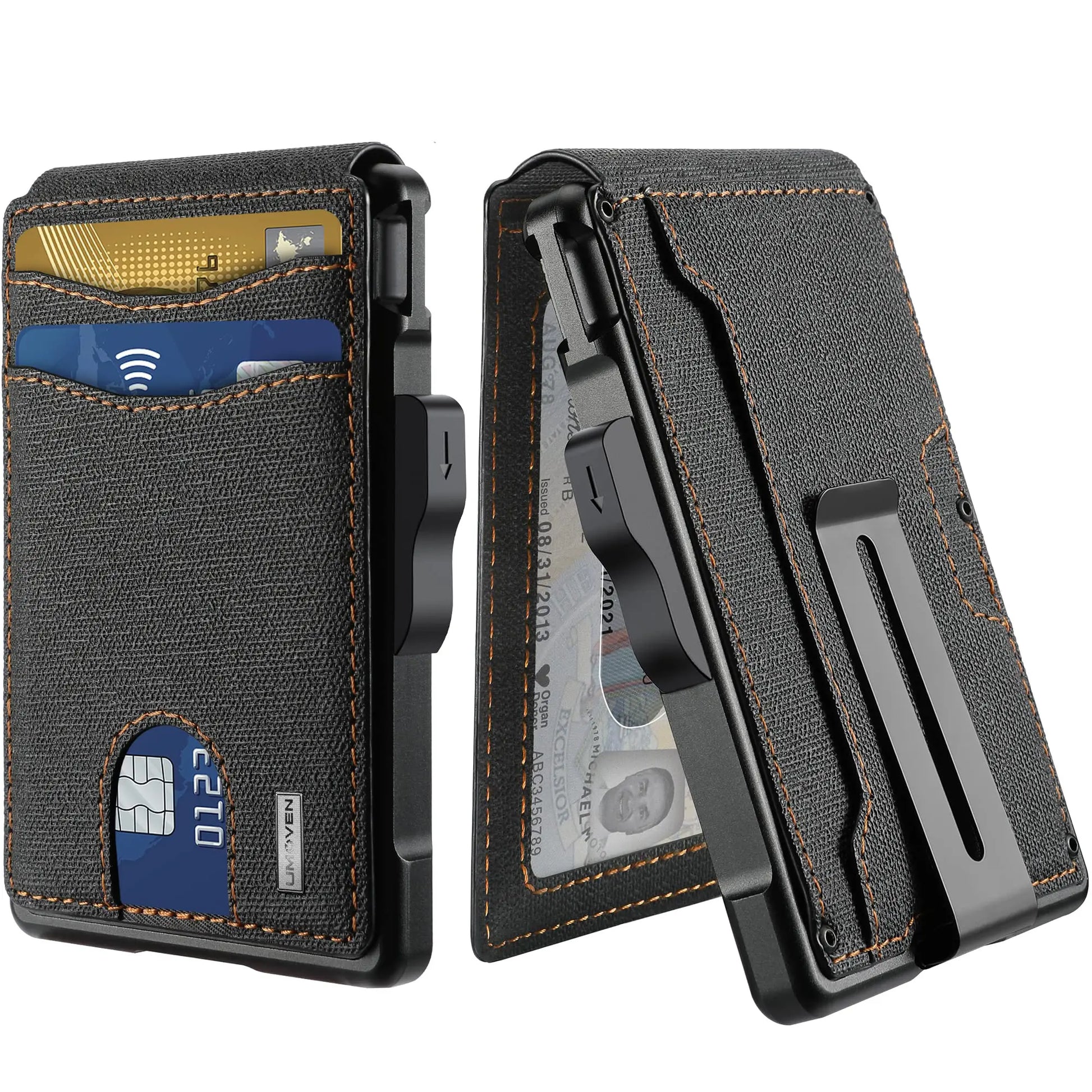 Umoven Wallet for Men - Minimalist Bifold Wallet with RFID Protection