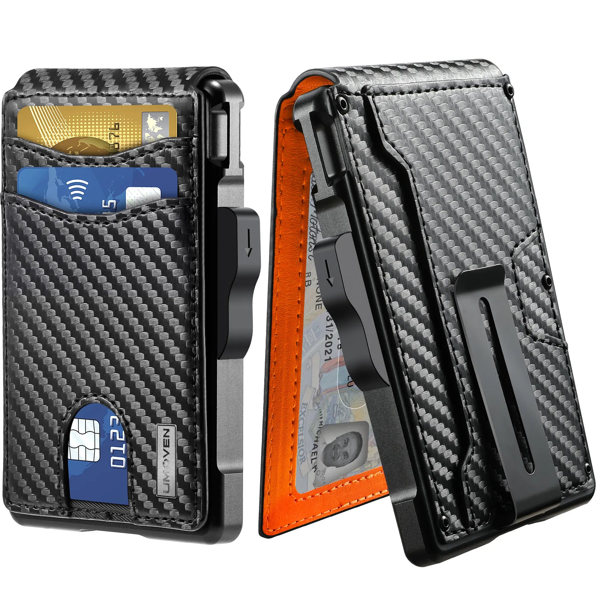 Umoven Wallet for Men - Minimalist Bifold Wallet with RFID Protection